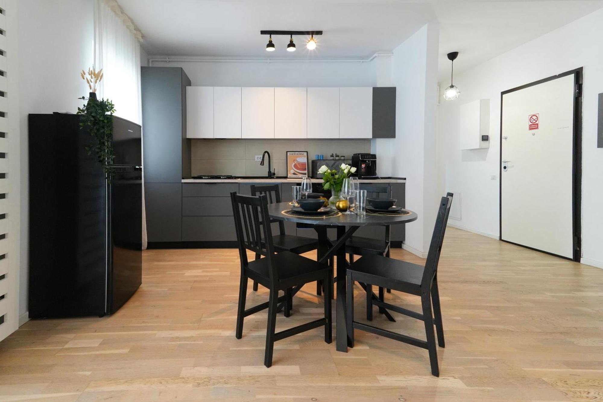 Maria - Modern Apartment With Parking And Workspace 부쿠레슈티 외부 사진