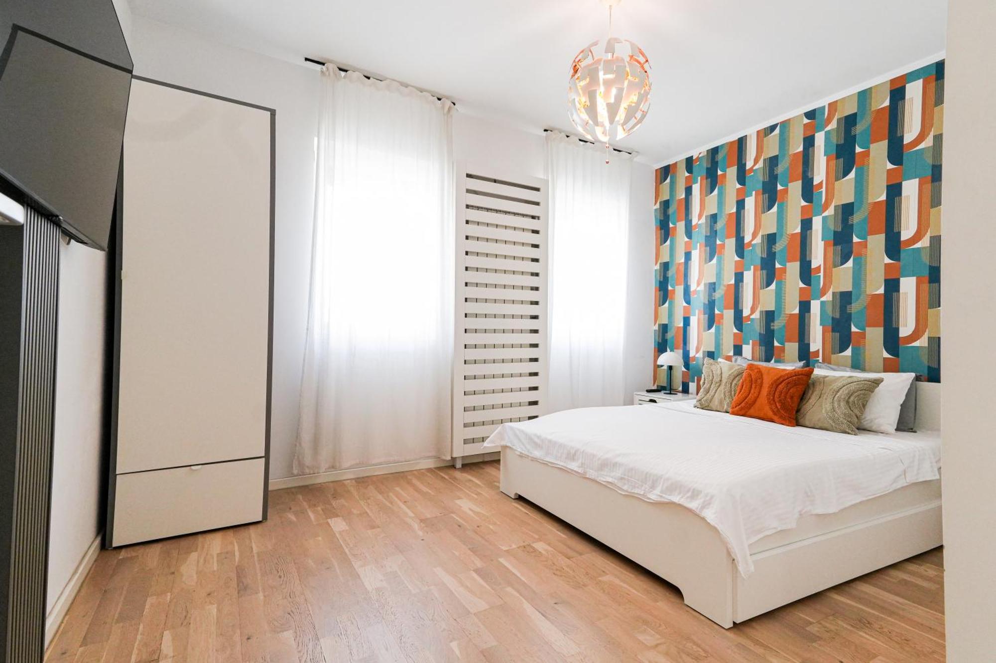 Maria - Modern Apartment With Parking And Workspace 부쿠레슈티 외부 사진